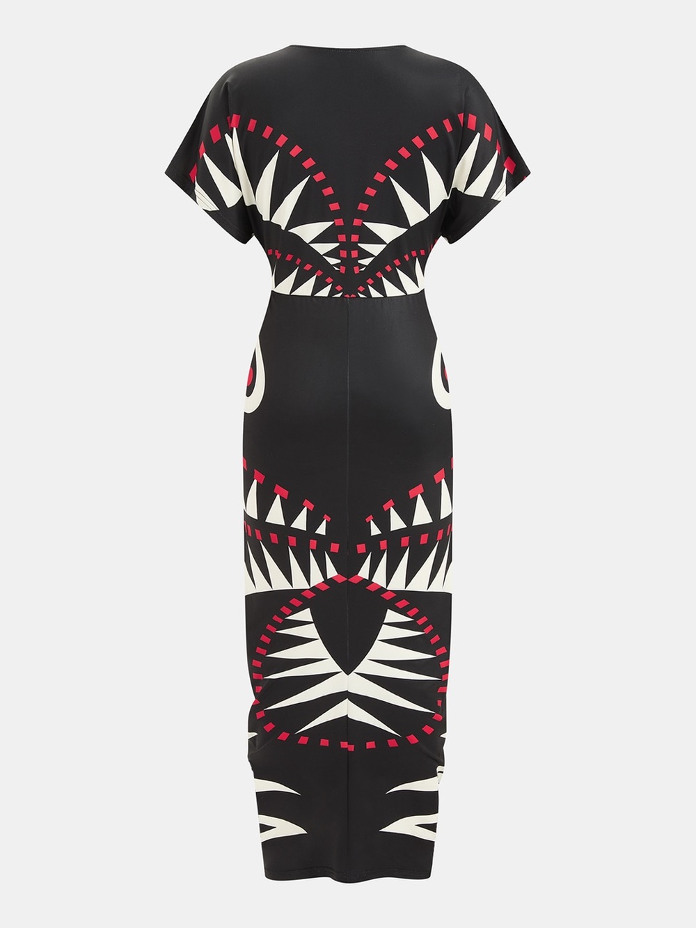 Commense Geometric Print V Midi Dress - Picture 3 of 8